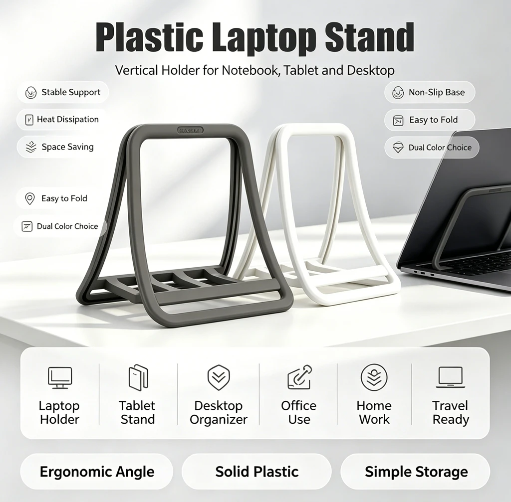 Desk Setup Macbook - Support vertical pour ordinateur portable, support