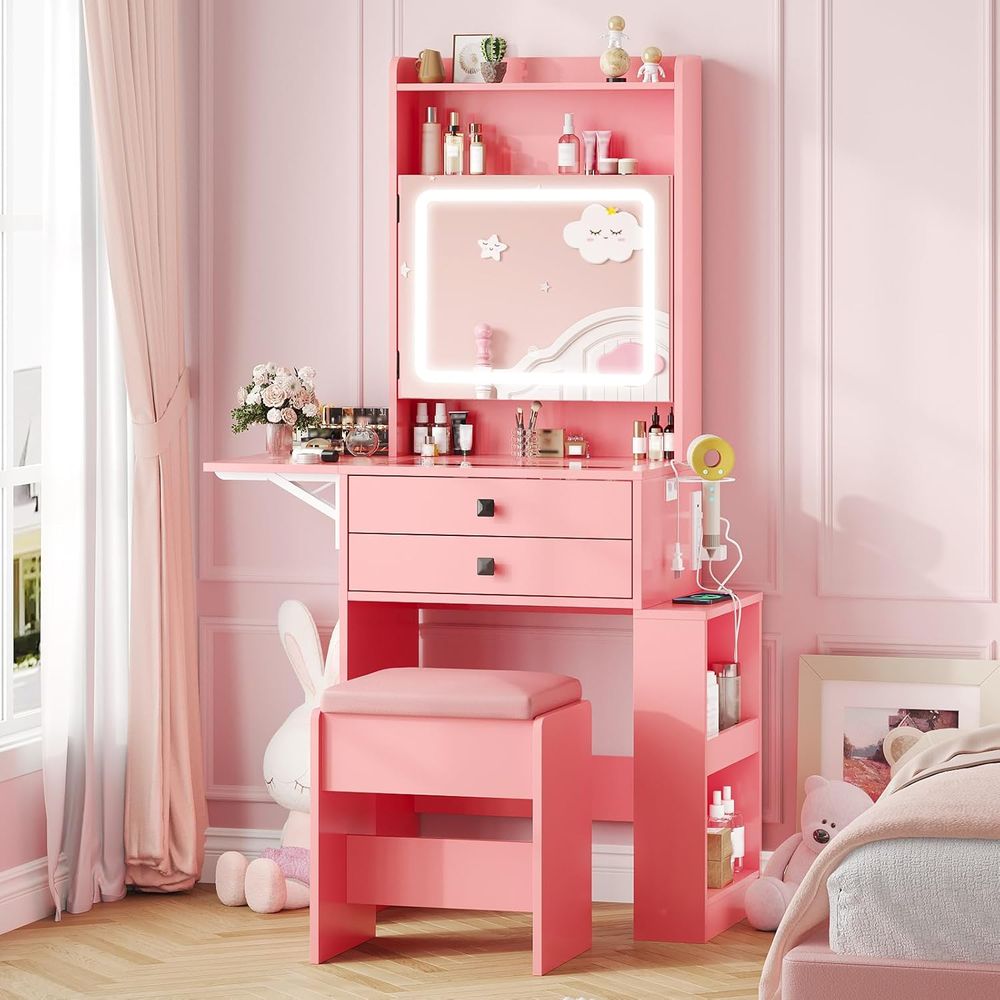 Desk Vanity Setup - Petit bureau de maquillage Vabches avec