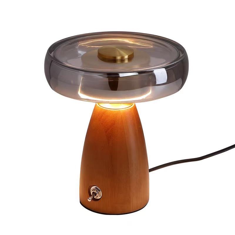 Desk Setup Vintage - Lampe de table vintage en bois,