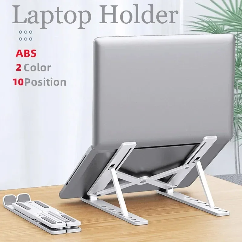 Desk Setup Macbook - Support d'ordinateur portable pliable et réglable,
