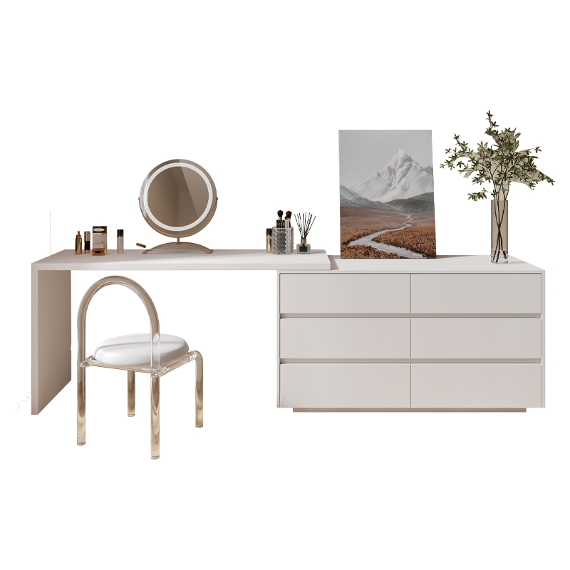 Desk Vanity Setup - Bureau d'ordinateur multifonctionnel en forme de