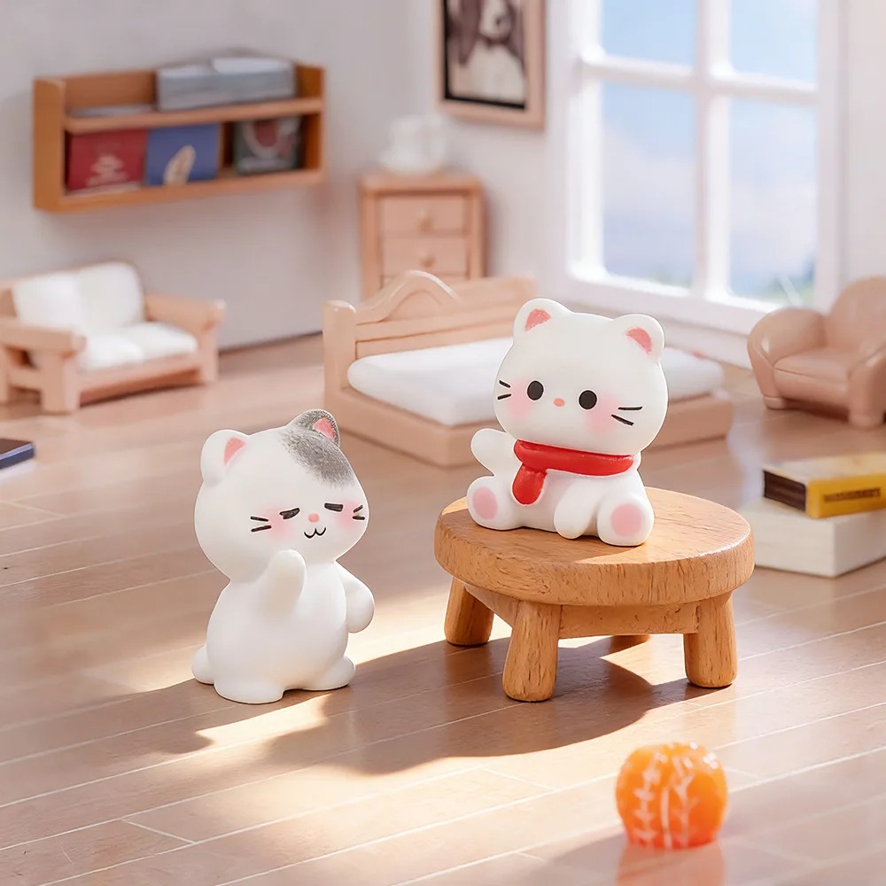 6 figurines de chats mignons e - Desk Setup Nature avis et prix