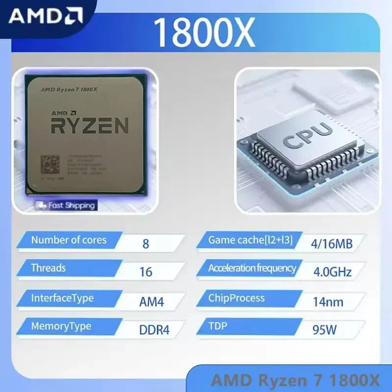 Processeur AMD Ryzen 7 1800X 3 - Amd Cpu Ryzen 7 avis et prix