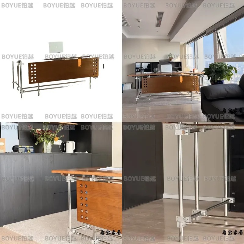 Bureau en bois massif Bauhaus, - L Shaped Desk Setup avis et prix