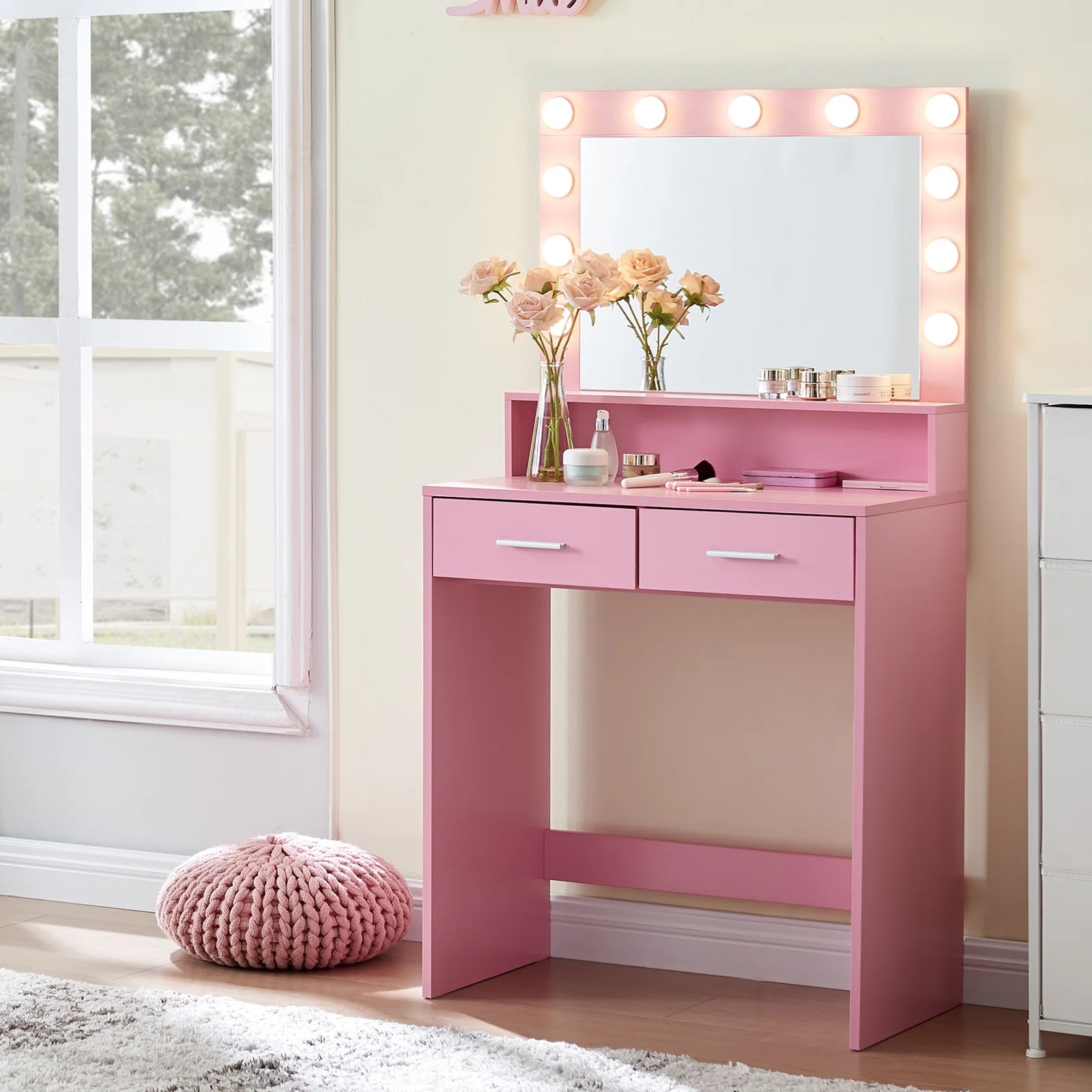 Coiffeuse de haute qualité ave - Desk Vanity Setup avis et prix