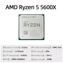 Processeur AMD Ryzen 5 5600X 6 - Amd Cpu Ryzen 7 avis et prix