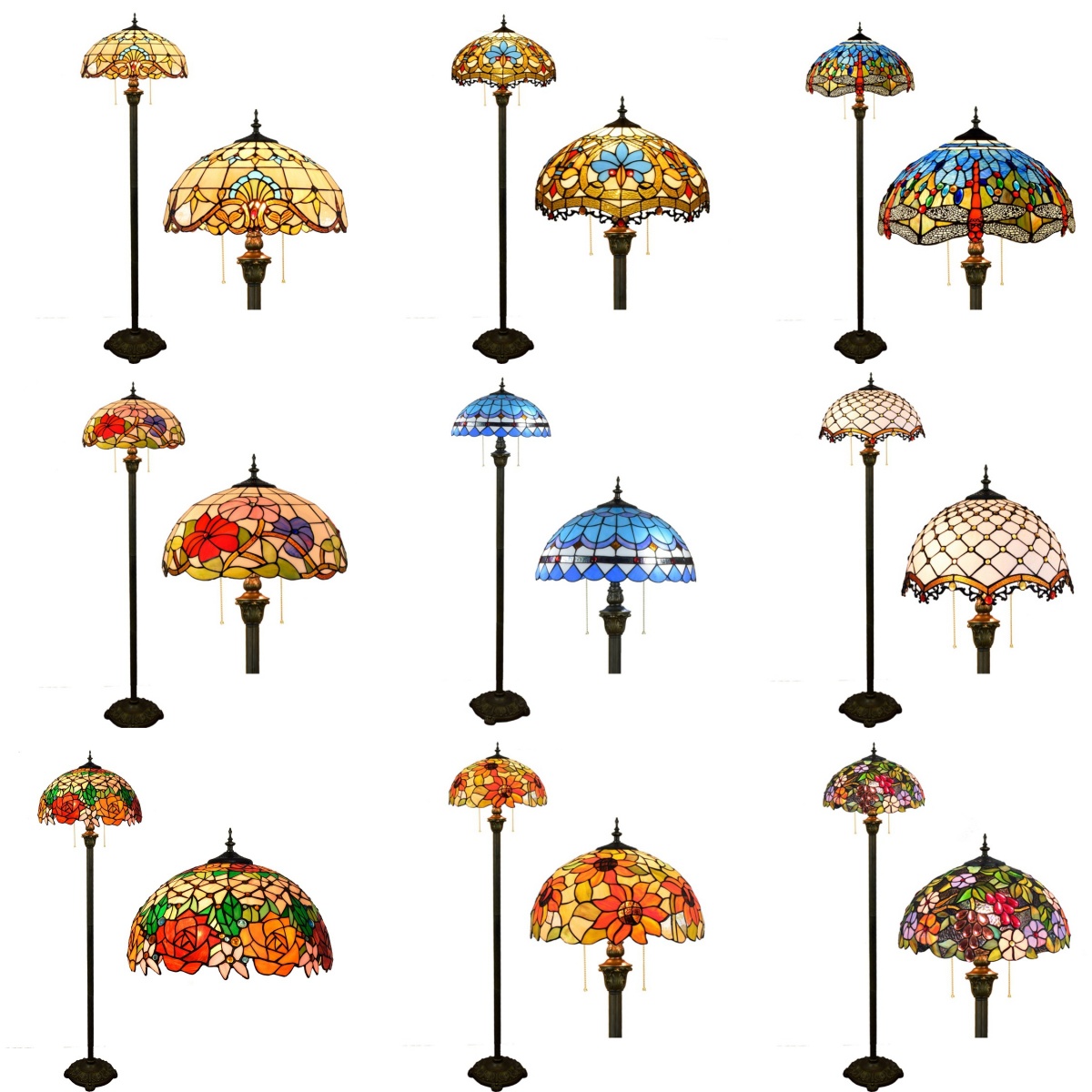 Lampes de sol Tiffany, style m - Desk Setup Vintage avis et prix