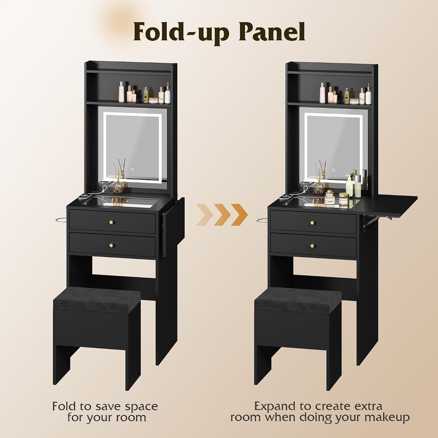 Petit bureau de maquillage noi - Desk Vanity Setup avis et prix