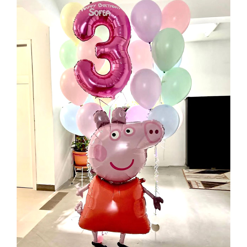 Ballon en Mylar Peppa Pig Pedr - Desk Setup Kids avis et prix