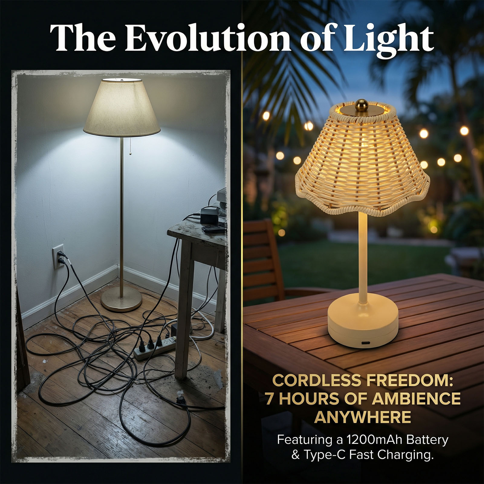 Lampe de table LED vintage en  - Desk Setup Vintage avis et prix