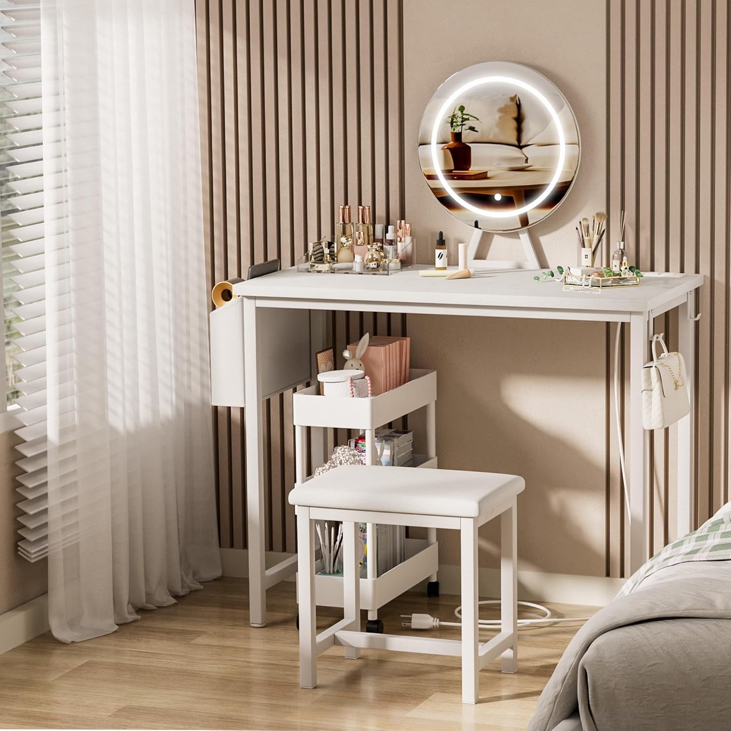 Ensemble de coiffeuses moderne - Desk Vanity Setup avis et prix