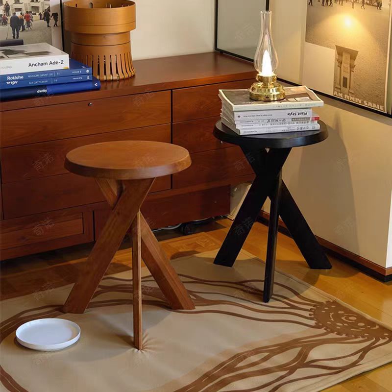 Table d'appoint ronde en bois  - Desk Setup Vintage avis et prix