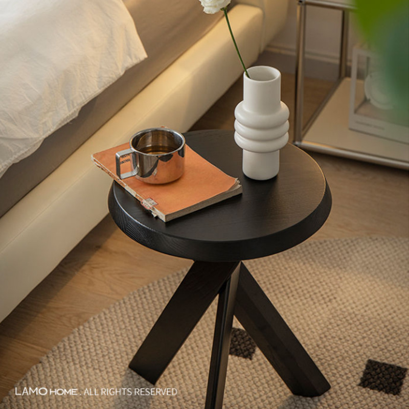 Table d'appoint ronde en bois  - Desk Setup Vintage avis et prix